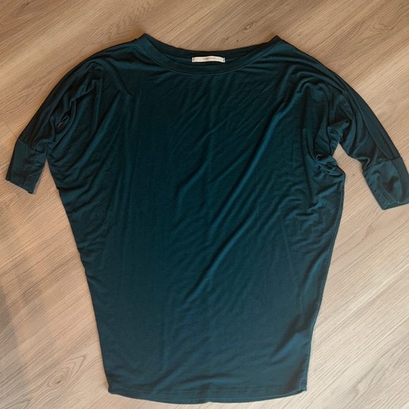 41 Hawthorn Teal Knit Tunic MED Top Dolman Sleeves Made in USA - Picture 6 of 9